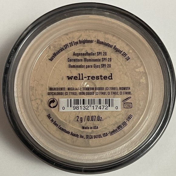 #NWT bareMinerals Eye Brightener WELL-RESTED 2g/0.07oz SPF 20 - Picture 1 of 2